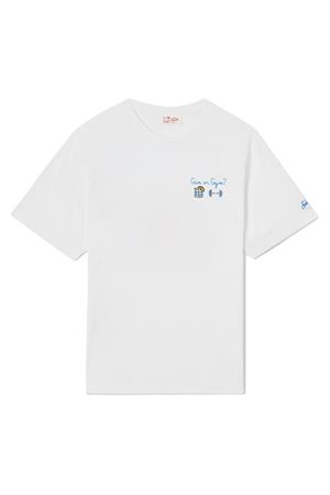 Portofino Man Cotton T-Shirt With Front Print MC2 SAINT BARTH | T-Shirt | POT000104335L
